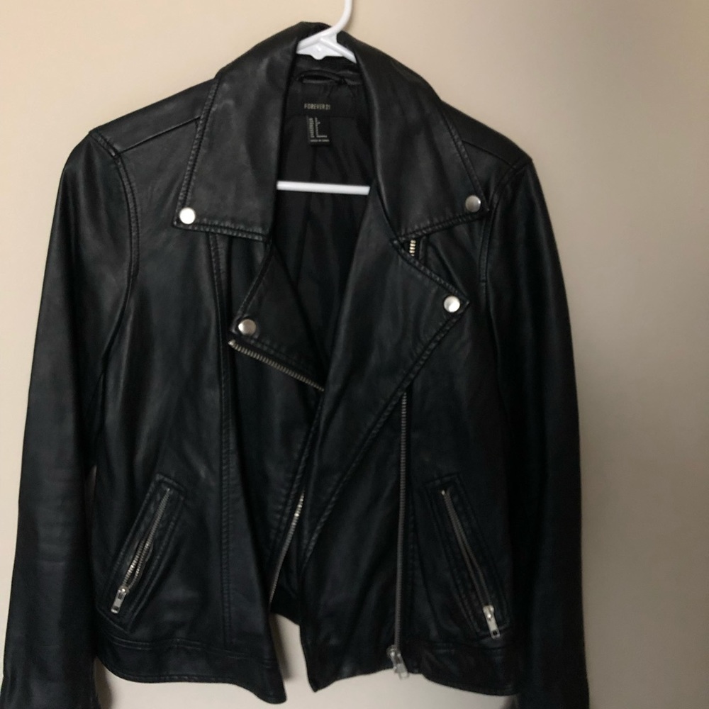 Faux leather jacket